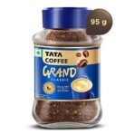 Tata Coffee Grand Classic Instant Coffee| With Flavour Locked Decoction Crystals | 95g Jar & Tata Coffee Grand Premium Instant Coffee| 50G Pouch, Bag, Powder - Fast Shipping to USA & Canada - Image 4