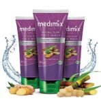 Medimix Ayurvedic Natural Glow Face Wash for youthful and glowing skin | With Sugarcane and Ginger | 100 ml (Pack of 3) - Fast UK Delivery - Image 2
