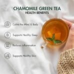 Tea Treasure Chamomile Green Tea 50gm | Chamomile Green Tea Loose Leaves | Chamomile Green Tea | Helps to Relax | Reduces Insomnia - Fast UK Delivery - Image 5