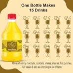 Dhampurgreen Kerala Pineapple Mocktail Cocktail Vodka, Rum, Gin Mixer Syrup, Makes 10-12 Drinks Each Bottle, 300Ml Pour Add Stir & Sip Syrup | Non Alcoholic Beverage - Fast UK Delivery - Image 7