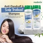 Medimix Ayurvedic Anti-Dandruff & Scalp Treatment Shampoo For Healthy, Dandruff-free Hair 400ml | Infused with Thyme Oil & Rosemary | Natural | Paraben-free | SLES-free | Silicone-free | 100% Vegan - Fast UK Delivery - Image 4