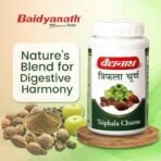 Baidyanath Triphala Churna - 400gm | Supports Healthy Digestive Tract | Helpful in Bowel Wellness, Acidity & Gas Relief (Pack of 1) - Fast UK Delivery - Image 2