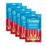 Drools Creamy Lickable Cat Treat Seafood Medely (Pack of 5 Pouches, 375g), All Life Stages - Fast UK Delivery - Image 2