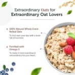 Neuherbs Omega Rolled Oats 400g - Protein Oats | Cereal for Breakfast | Diet Food | Healthy Cereal | 100% Natural Wholegrain | Easy to Cook - Fast UK Delivery - Image 5