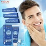 VICCO Turmeric Shaving Cream And Foam(Pack Of 2),300 Grams - Image 3