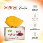 Girnar Saffron Soap | Skin's Natural Bath with Saffron | Grade 1 Paraben Free Soap for Bright & Moisturized Skin | 100gm | Pack of 4 - Fast UK Delivery - Image 3
