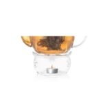 Dancing Leaf Calido Glass Tea Pot Warmer | Heat Resistant Borosilicate Glass - Fast Shipping to USA & Canada