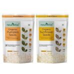Neuherbs Organic Sunflower & Pumpkin Seeds Combo(Sunflower seeds 200g + Pumpkin seeds 200g) & Neuherbs Raw Unroasted Chia Seeds- 200 Gram - Fast UK Delivery - Image 3