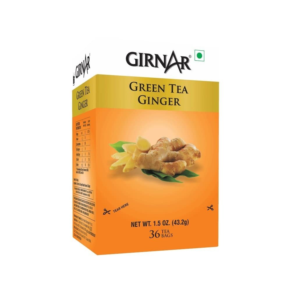 uk51IaRlxZsLL-1.jpg Girnar Green Tea Ginger (36 Tea Bags) - Fast UK Delivery - Image 1
