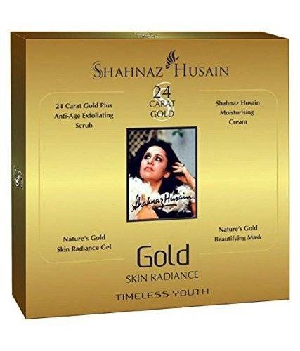 uk51J0tacRsNL-1.jpg Shahnaz Husain Shahnaz Husain 24 Carat Gold Skin Radiance Kit 40 g - Fast UK Delivery - Image 1