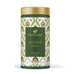 Octavius Jasmine Green Tea Tin Can |Supports Weight Loss | Detox Tea | Antioxidant Rich | Highly recommended by dieticians | Pleasant Aroma and Tonic Effect | 75 Gms (40 Cups) - Fast UK Delivery