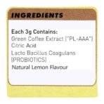 Greenbrrew Lemon Instant Coffee Premix | 100% Unroasted Arabica Coffee Beans | Green Coffee Extract ("PL-AAA") + Probiotics | Hot & Cold Coffee | 20 Sachets, 60g - Fast Shipping to USA & Canada - Image 7