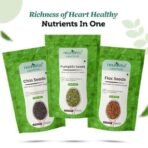 Neuherbs Unroasted Flax, Chia, and Pumpkin Seeds Combo for Improved Bone Health-(Flax seeds 400g + chia seeds 200g + pumpkin seeds 200g) - Fast UK Delivery - Image 4