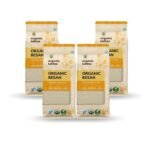 Organic Tattva, Organic Besan, 500 gm | Bengal gram Flour | 100% Chana Dal | Fine Besan | Rich in Protein | Naturally Gluten Free | Pesticide and Chemical Free - Fast UK Delivery