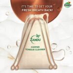 Zandu Dantveer Toothpaste 200Gm Copper Bad Breath Treatment,Plaque Removal Tongue Cleaner Pack Of 2 Fight Dental&Oral Problems Reduces Bad Breath Ayurvedic Toothpaste With 40 Ingredients - Fast UK Delivery - Image 5