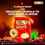 Tata Coffee Grand Premium Instant Coffee, 90g / 100g, Powder, Bag/Pouch, With Flavour Locked Decoction Crystals, Flavoured Soluble Coffee Powder, Rich Aroma & Great Taste - Fast Shipping to USA & Canada - Image 3