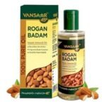 Baidyanath Vansaar 45+ Rogan Badam Shirin (Sweet Almond Oil) 100ml| 100% Pure Badam Tel for Glowing Skin & Hair Growth | Cold Pressed Sweet Almond Oil made with Californian Almonds - Fast UK Delivery