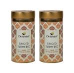Octavius Spiced Turmeric Tea Pyramid Tea Bags Tin | Caffeine Free Digestive Herbal Tea for Weight Loss | Turmeric Blended with Indian Spices | Immunity Boosting Detoxifying Tea - 20 Tea Bags - Fast UK Delivery - Image 2