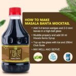 Dhampure Speciality Masala Banta Syrup Mocktail Cocktail Vodka, Rum, Gin Mixer Syrup, Makes 10-12 Drinks, 300Ml Pour Add Stir & Sip Syrup For Cocktails Mocktails/Lemonades/Non Alcoholic Beverage - Fast UK Delivery - Image 6