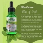 Bliss of Earth Stevia Liquid Drops Sugar free Zero Calorie Diabetic and Keto Friendly Sugar Substitute Glycerin Free 99.8% REB Glass Bottle Pack 30ml - Fast UK Delivery - Image 3