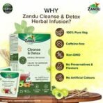Zandu Cleanse & Detox Herbal Infusion: Use This Tea Bag to Give Your Body the Gift of Good Health |Helps Improve Skin Glow & Detoxifies the Body | Supports Holistic Health(25 Tea bags) - Image 5