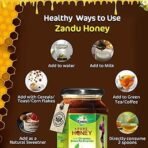 Zandu Pure Honey, 100% Purity, No Added Sugar, 500g - Fast UK Delivery - Image 7
