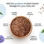 Neuherbs Raw Unroasted Flax Seeds with Fiber for Weight Management Combo Pack of 2-250G Each - Fast UK Delivery - Image 5
