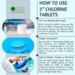 Bliss of Earth Japanese Chlorine Tablets 3" Size for Clean & Clear Swimming Pool, Kills Bacteria & Stops Algae, Pool Disinfectant 10 Chlorine Tablets 10x200gm - Fast UK Delivery - Image 4