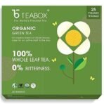 Teabox Organic Darjeeling Green Tea 25 Teabags |100% Whole Leaf Tea Sourced from Darjeeling | Rich in Antioxidants | Healthy and Refreshing | Silken Pyramid Teabags - Fast UK Delivery - Image 3