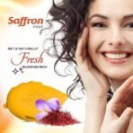 Girnar Saffron Soap | Skin's Natural Bath with Saffron | Grade 1 Paraben Free Soap for Bright & Moisturized Skin | 100gm | Pack of 4 - Fast UK Delivery - Image 5
