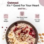 Neuherbs Omega Oatmeal with Berries,Nuts & Seeds 400 g (Loaded With 12.40g Protein) | Chia, Almonds, Oats & Berries | Diet Food for Weight Loss | Wholegrain Cereal | Breakfast Food | Protein Oats - Fast UK Delivery - Image 5