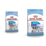 Royal Canin Medium Puppy Pellet Dog Food, Chicken, 4 kg & Royal Canin Giant Junior Dry Dog Food, Chicken, 3.5 Kg - Fast UK Delivery