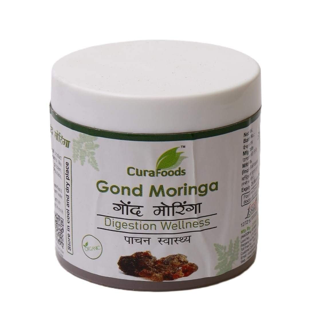 uk51OAWSifXrL-1.jpg Cura Mahaveer Moringa Gond | Safed Moringa 50g | Helpful for Digestion, Gastric Problem, Liver, Skin and Hair Problems - Fast UK Delivery - Image 1
