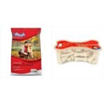 Drools Optimum Performance Adult Dry Dog Food, 10kg & Absolute Calcium Bone Jar, Dog Treats - 20 Pieces (300 g) - Fast UK Delivery