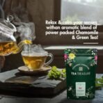 Tea Treasure Chamomile Green Tea 50gm | Chamomile Green Tea Loose Leaves | Chamomile Green Tea | Helps to Relax | Reduces Insomnia - Fast UK Delivery - Image 3