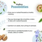 Neuherbs Raw Unroasted Flax Seeds with Fiber for Weight Management Combo Pack of 2-250G Each - Fast UK Delivery - Image 7