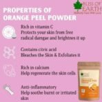 Bliss of Earth 100% Pure Orange Peel Powder | 100GM | Best For Naturally Glowing Skin | Natural Sun Tan Remover & Exfoliator | Hair Conditioning & Skin Care | - Fast UK Delivery - Image 3