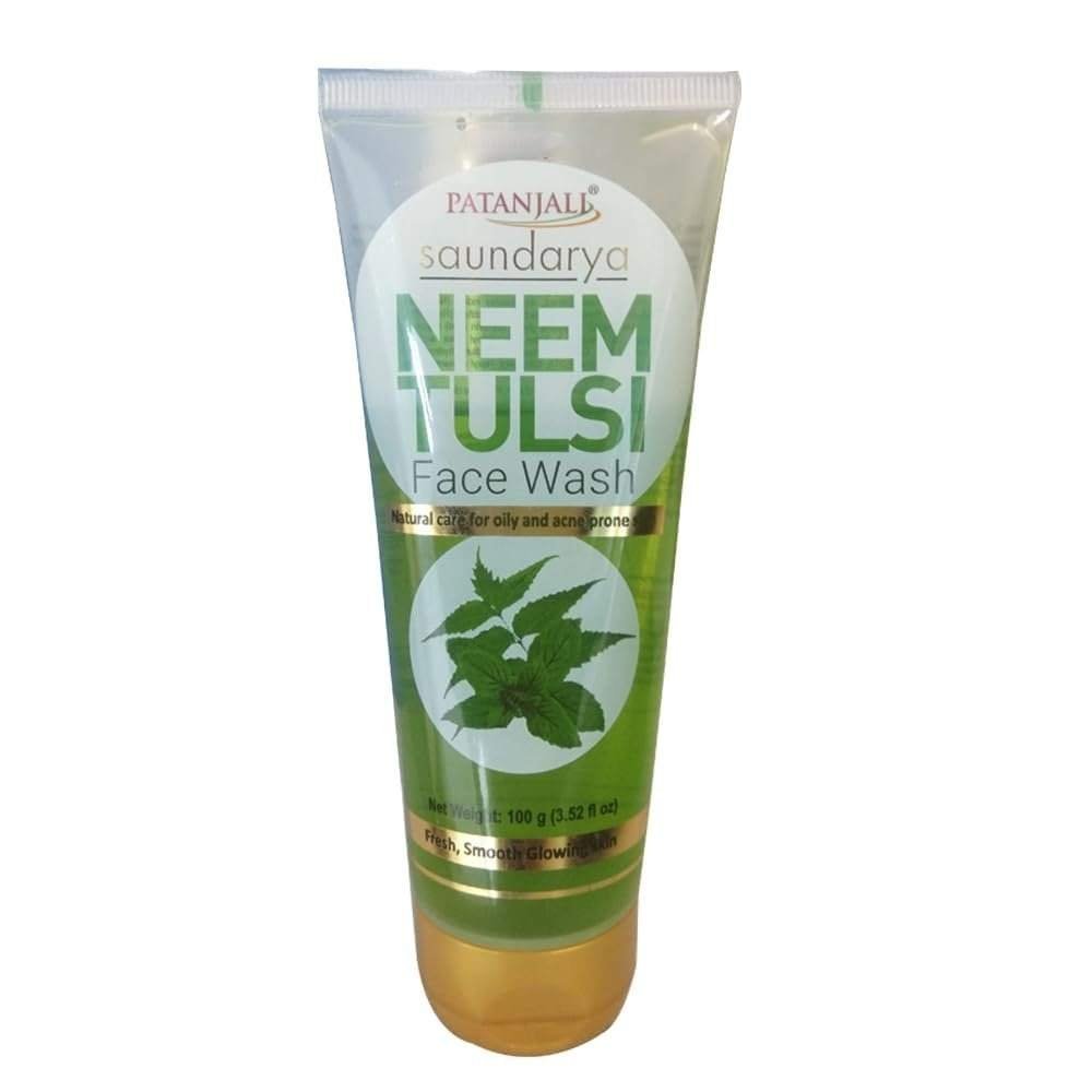 uk51P5Jt7nNRL.jpg Patanjali Saundarya Face Wash, Neem Tulsi, 100 g - Fast UK Delivery - Image 1