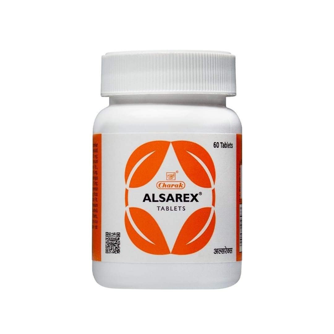 uk51PHTK1OgTL-1.jpg Charak Pharma Alsarex Tablet for Acidity & Stomach Health | Natural Remedy for Indigestion & Heartburn (Pack of 1-60 Tablets) - Fast UK Delivery - Image 1
