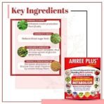 AIMIL Amree Plus Capsules Ayurvedic Medicine| Blood Sugar Tablets| Natural Care | Pack of 20 Capsules - Fast UK Delivery - Image 4