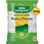 Tata Sampann, High in Fibre Poha(Thick), 500g - Fast UK Delivery - Image 3