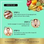 Panchvati Herbals Acne Cream 10 gm, & Fruit Face Massage Gel 500 gm,Removes black patches,Restores moistures and locks it in the skin,Nourishes skin with essential oils and necessary vitamins - Image 7