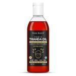 Vedic Roots Extra Cooling Headache Relief Herbal Hair Oil/Thanda Tel for Stress Relief |Relax Tight Sleep|Hair Oil with Bhringraj Amla Ratan Jyot - 200 ML - Fast UK Delivery