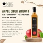 Bliss of Earth Apple Cider Vinegar With Mother, Himalayan Organically Grown Apples, Unfiltered, Raw,500 ml PET Bottle, - Fast UK Delivery - Image 3