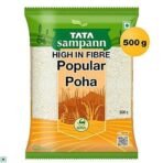 Tata Sampann, High in Fibre Popular Poha(Thick), 500g - Fast UK Delivery - Image 3