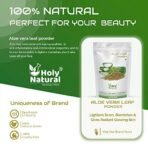 Holy Natural Aloe Vera Powder - 250 GM | For Hair & Skin Care | Suitable for all type of Hair & Skin | Useful For Men & Women - Fast UK Delivery - Image 4