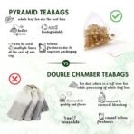 Tea Treasure Moringa Green Tea Bags | Moringa Tea | Moringa Green Tea | Improves Skin Health | Helps in Digestion | Boosts Metabolism (10 Pyramid Tea Bags) - Fast UK Delivery - Image 4