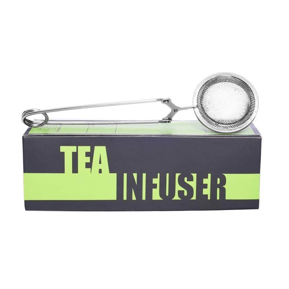 uk51Qre27vEtL-1.jpg TGL Co. The Good Life Company LUXURY TEAS Perfect Pincer Ball Shaped Stainless Steel Loose Leaf Tea Strainer with Squeeze Handle - Fast UK Delivery - Image 1
