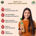 Zandu Organic Apple Cider with Mother of Vinegar 500 ml - Fast UK Delivery - Image 4