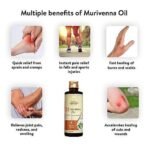 Kerala Ayurveda Murivenna Oil for Burns, Cuts and Cramps - 200 ml | Ayurvedic Oil for Joint Pain and Swelling | First Aid Box Oil for Pain Relief & Wound Healing | Infused with Aloevera & Moringa - Fast UK Delivery - Image 4